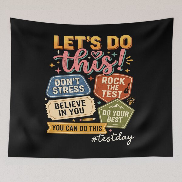 Item preview, Let’s Do This Test Day Vintage Motivational Design designed and sold by LashondaGreen89.