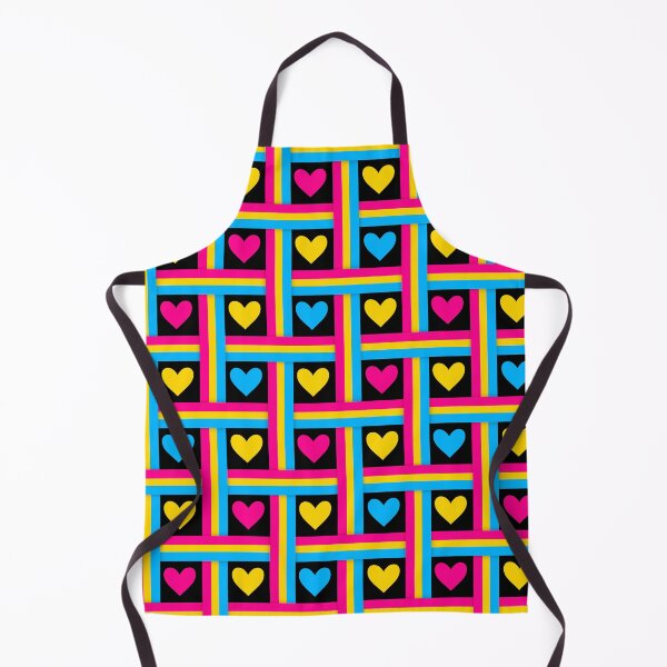 Item preview, Pan Pride Flags and Hearts Black Background designed and sold by Don-A-Hue.