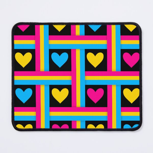 Item preview, Pan Pride Flags and Hearts Black Background designed and sold by Don-A-Hue.
