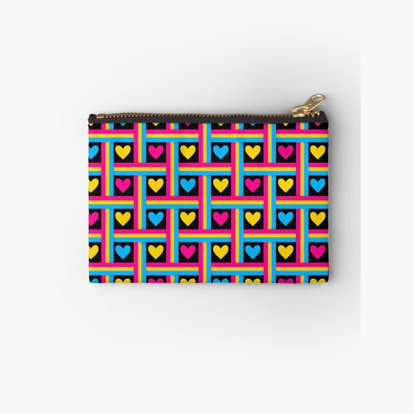 Item preview, Pan Pride Flags and Hearts Black Background designed and sold by Don-A-Hue.