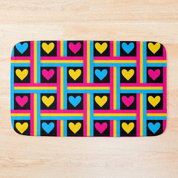 Item preview, Pan Pride Flags and Hearts Black Background designed and sold by Don-A-Hue.