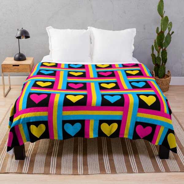 Item preview, Pan Pride Flags and Hearts Black Background designed and sold by Don-A-Hue.