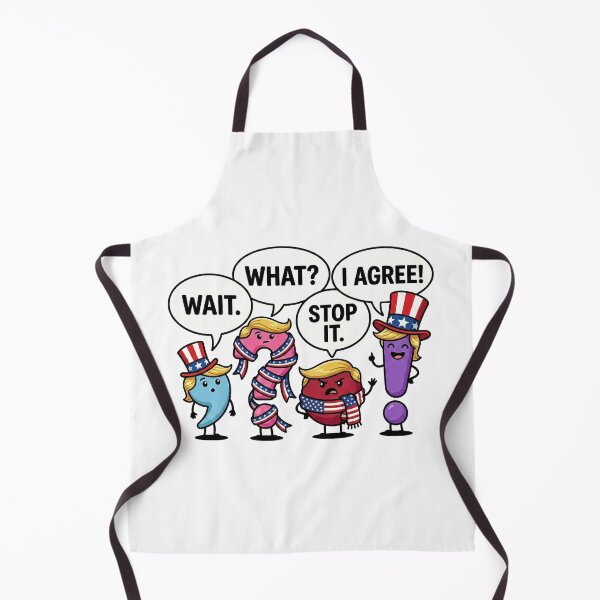 Item preview, Funny Punctuation Trump Humor Cartoon Political Satire designed and sold by chattsuede.
