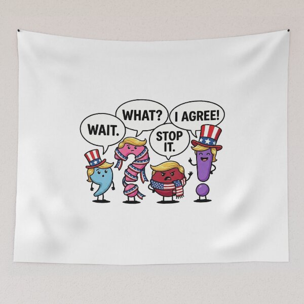 Item preview, Funny Punctuation Trump Humor Cartoon Political Satire designed and sold by chattsuede.