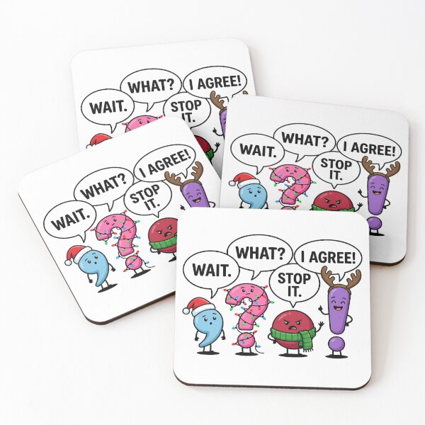Item preview, Funny Christmas Punctuation Sayings Cute Cartoon Humor designed and sold by chattsuede.