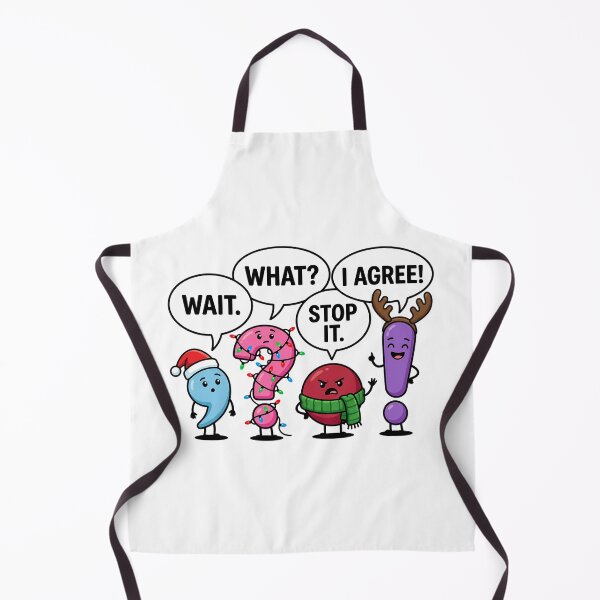 Item preview, Funny Christmas Punctuation Sayings Cute Cartoon Humor designed and sold by chattsuede.