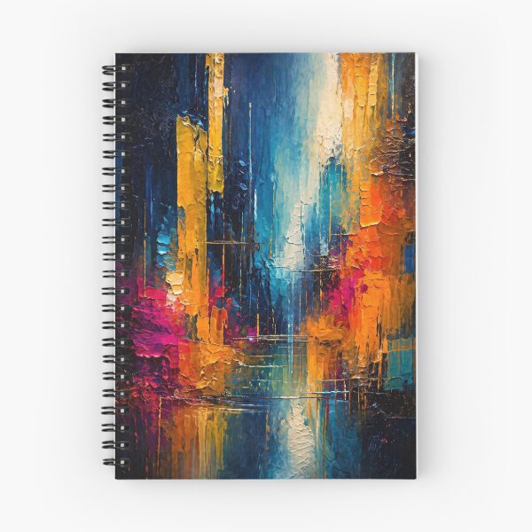 Item preview, abstract urban energy in colors designed and sold by RawEdgeStudios.