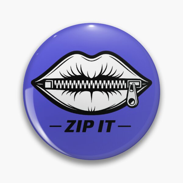 Item preview, Zip It — Lips Zipped Shut designed and sold by DreamMachine69.