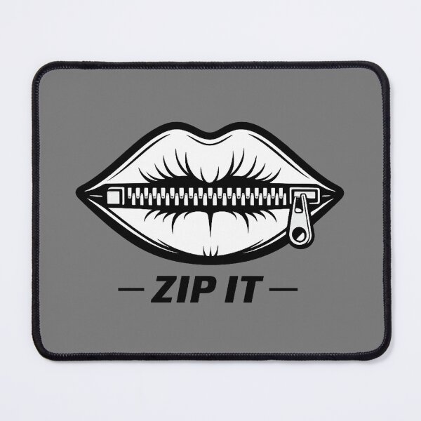 Item preview, Zip It — Lips Zipped Shut designed and sold by DreamMachine69.