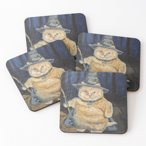 Item preview, Wizard cat background  designed and sold by Clownoreos.
