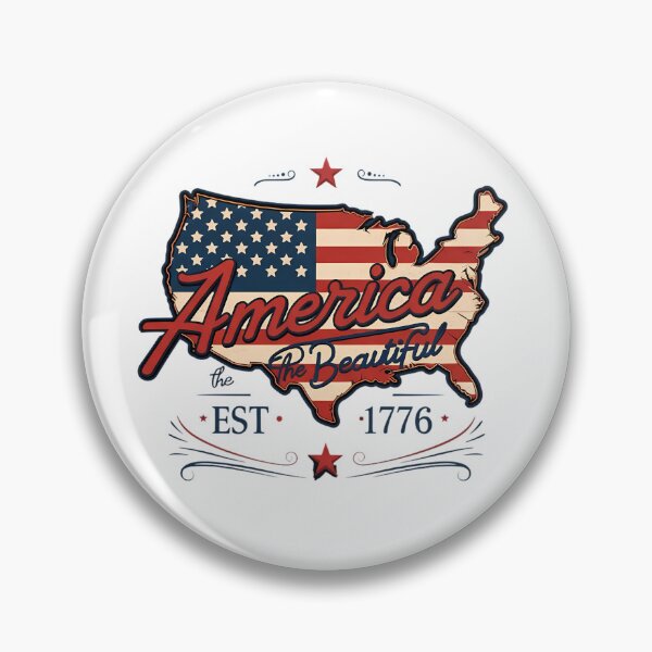 Item preview, Patriotic America The Beautiful 1776 Vintage Flag Map designed and sold by chattsuede.