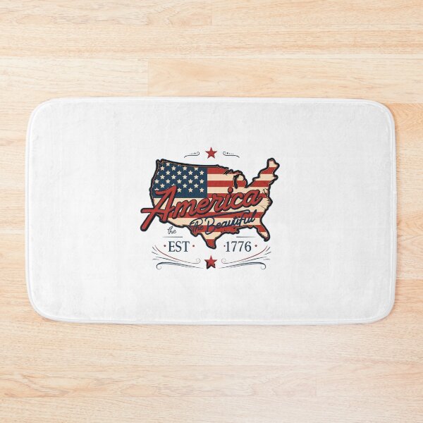 Item preview, Patriotic America The Beautiful 1776 Vintage Flag Map designed and sold by chattsuede.