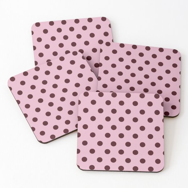 Item preview, Pink and Brown Polka Dots designed and sold by Stickr.wld.