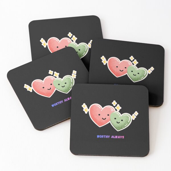 Item preview, Worthy Always Affirmation – Cute Kawaii Pastel Heart Design designed and sold by Homelife3.