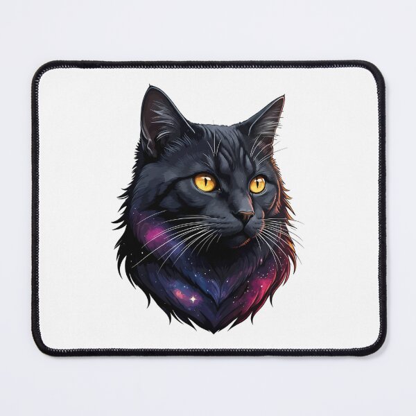 Item preview, Celestial Black Cat in Galaxy Gaze designed and sold by chattsuede.