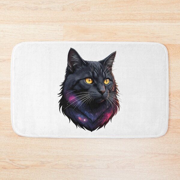 Item preview, Celestial Black Cat in Galaxy Gaze designed and sold by chattsuede.