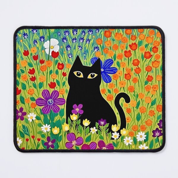 Item preview, Klimt Cat in Flower Garden designed and sold by Vicky Brago-Mitchell®.