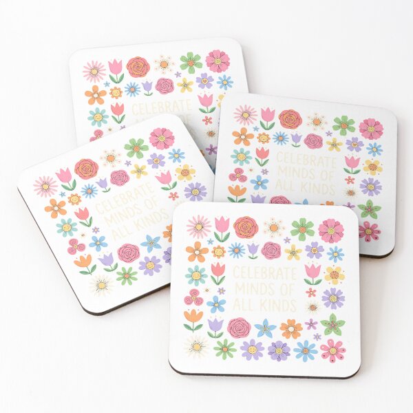 Item preview, Celebrate Minds Of All Kinds Neurodiversity Floral Message designed and sold by chattsuede.