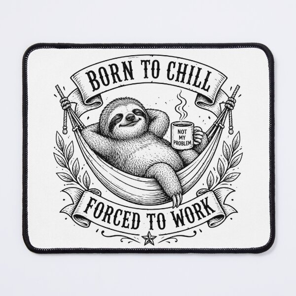 Item preview, born to chill designed and sold by JustResultsCo.