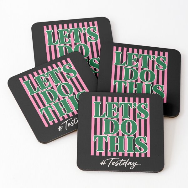 Item preview, Let’s Do This Test Day Striped Typography Design designed and sold by LashondaGreen89.