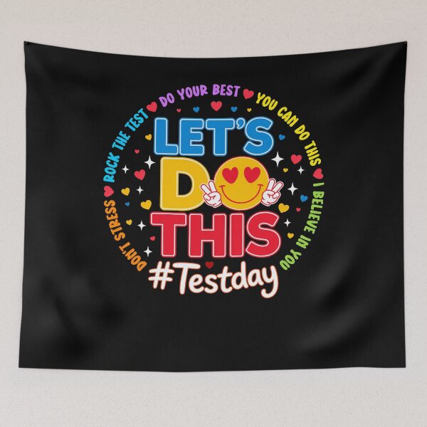 Item preview, Let’s Do This Test Day Smiley Motivational Design designed and sold by LashondaGreen89.