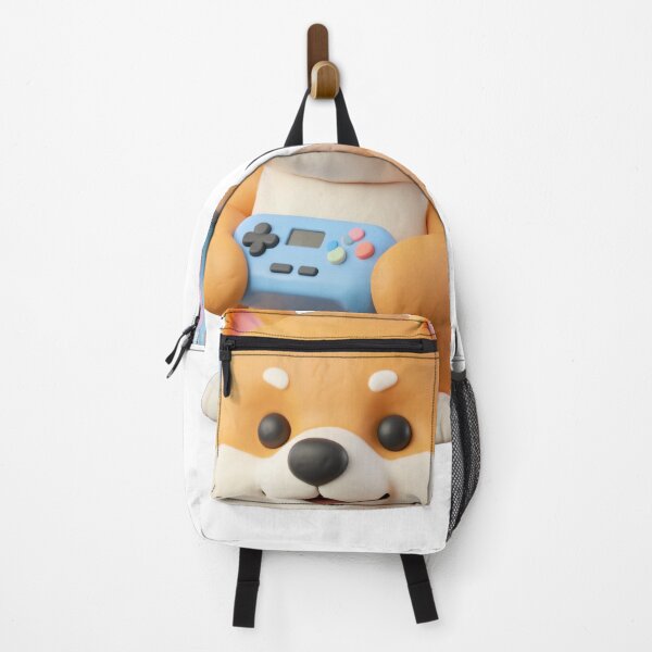 Item preview, Cute Kawaii Gamer Dog - 3D Claymation Shiba with Controller designed and sold by Paws & Pixels by Waters Chie.
