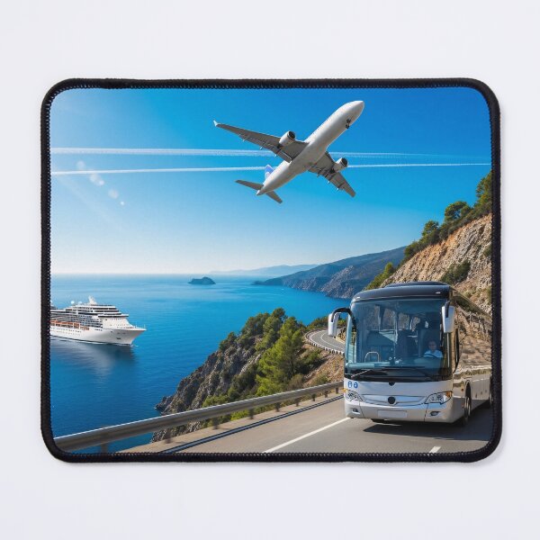 Item preview, Coastal Travel Transport Scenic Illustration designed and sold by PixorStudio.