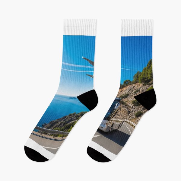 Item preview, Coastal Travel Transport Scenic Illustration designed and sold by PixorStudio.