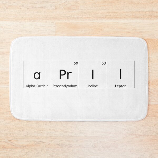 Item preview, APRIL - ✨ ELEMENTS & PARTICLES NAME SERIES ✨- for lighter background designed and sold by WheelieGdArt.