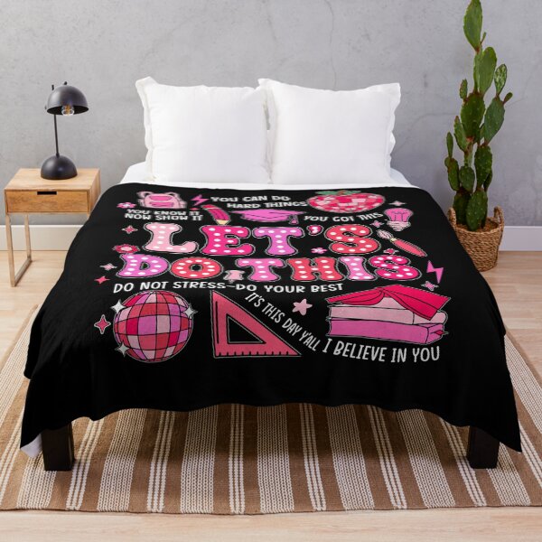 Item preview, Let’s Do This Test Day Pink Motivational Design designed and sold by LashondaGreen89.