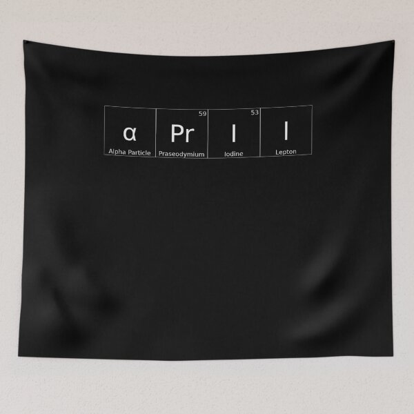 Item preview, APRIL - ✨ ELEMENTS & PARTICLES NAME SERIES ✨- for darker background designed and sold by WheelieGdArt.