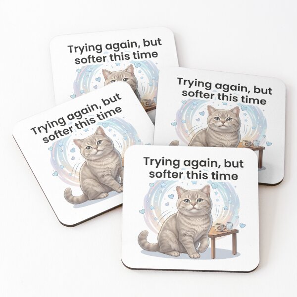 Item preview, Soft Restart Cat – Emotional Support Trend Sticker designed and sold by wildbest.