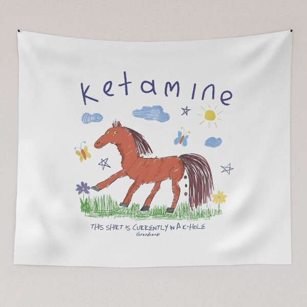 Item preview, Ketamine Horse Funny Medical Sarcasm  designed and sold by PmindHalow.