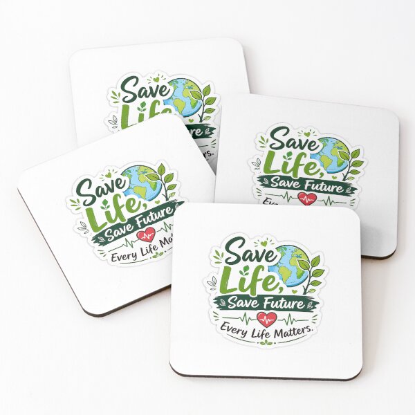 Item preview, Save Life Save Future Motivational Eco Sticker designed and sold by Ishratparween11.