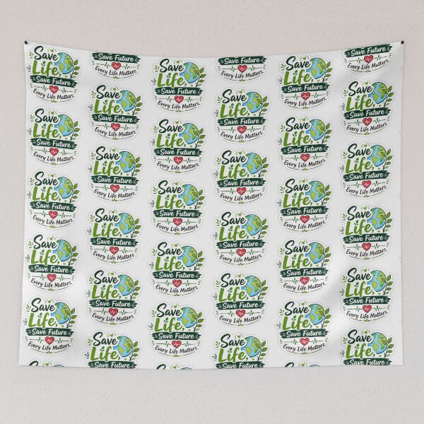 Item preview, Save Life Save Future Motivational Eco Sticker designed and sold by Ishratparween11.