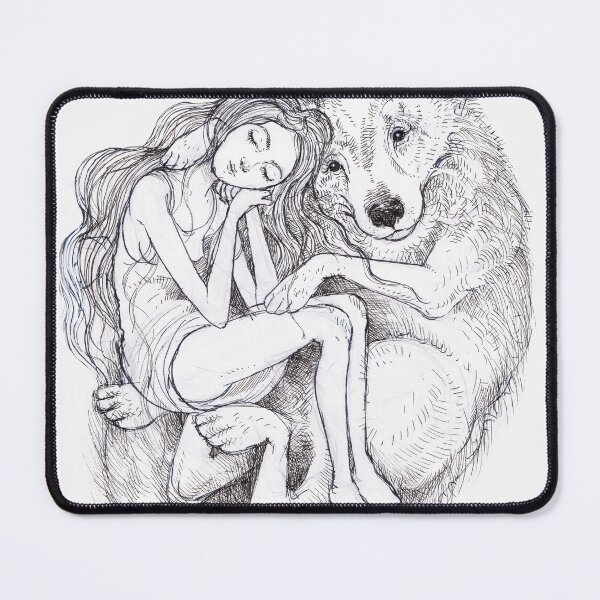 Item preview, safe in the arms of the white wolf designed and sold by alexandra frank.