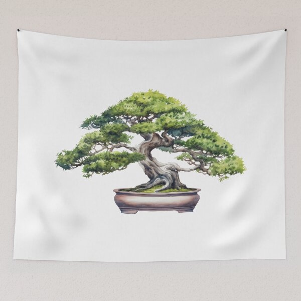 Item preview, Bonsai Tree Shohin watercolor designed and sold by rooocz.