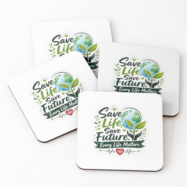 Item preview, Save Life Save Future Every Life Matters Eco Motivational Sticker designed and sold by Ishratparween11.