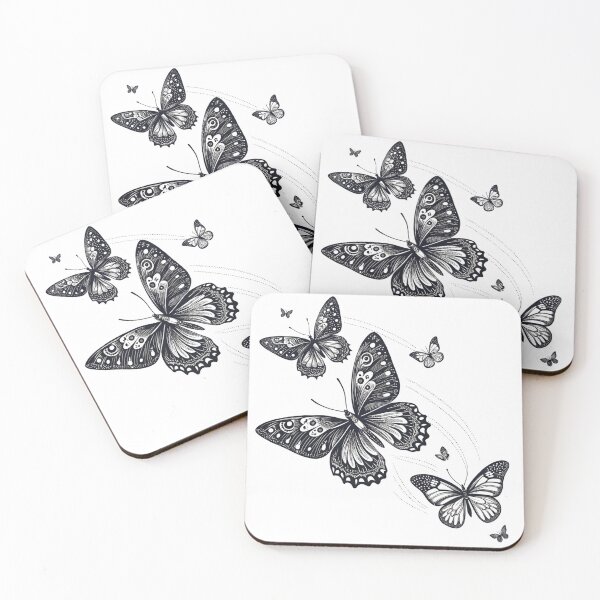 Item preview, Dark Butterfly Design | Elegant Black Butterfly Illustration, Gothic Aesthetic Nature Art designed and sold by Erik Visnievskij.