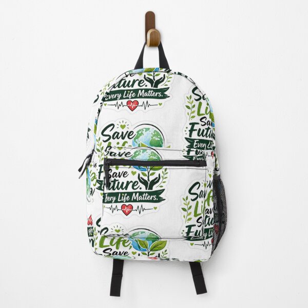 Item preview, Save Life Save Future Every Life Matters Eco Motivational Sticker designed and sold by Ishratparween11.