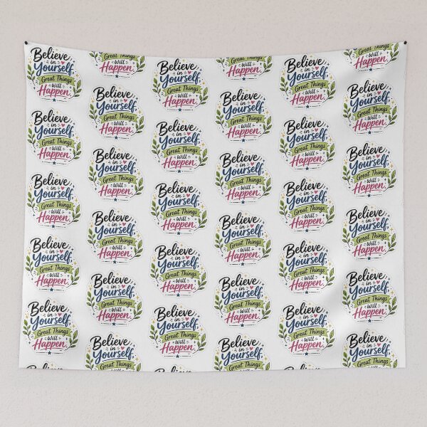 Item preview, Believe in Yourself Great Things Will Happen Motivational Sticker designed and sold by Ishratparween11.