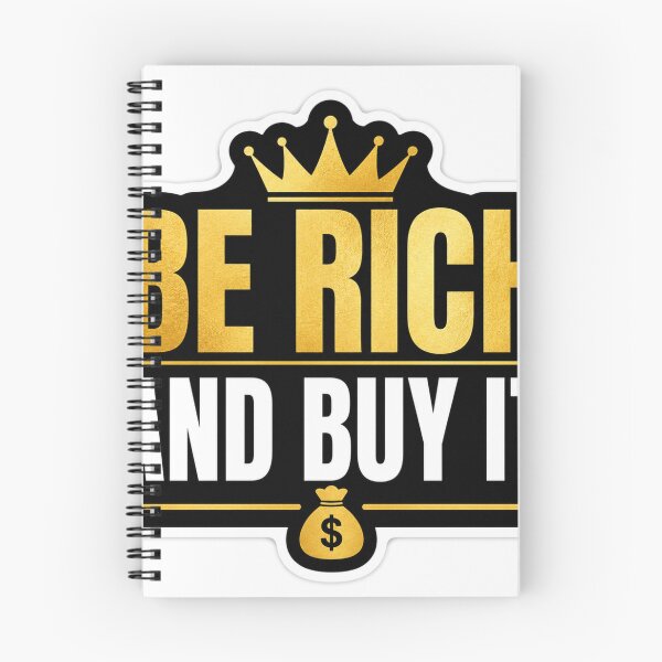 Item preview, Be Rich Buy It – Bold Luxury Quote Sticker designed and sold by Ashutoshwarade.
