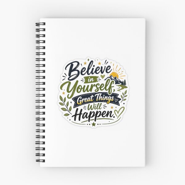 Item preview, Believe in Yourself Great Things Will Happen Inspirational Sticker designed and sold by Ishratparween11.