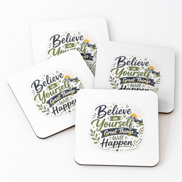 Item preview, Believe in Yourself Great Things Will Happen Inspirational Sticker designed and sold by Ishratparween11.