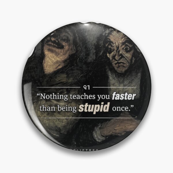 Item preview, Nothing Teaches You Faster – Dark Philosophy Quote Sticker designed and sold by Ashutoshwarade.