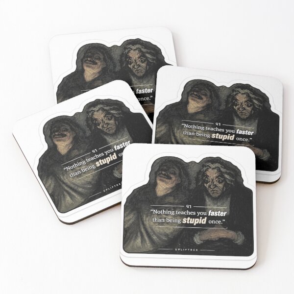 Item preview, Nothing Teaches You Faster – Dark Philosophy Quote Sticker designed and sold by Ashutoshwarade.