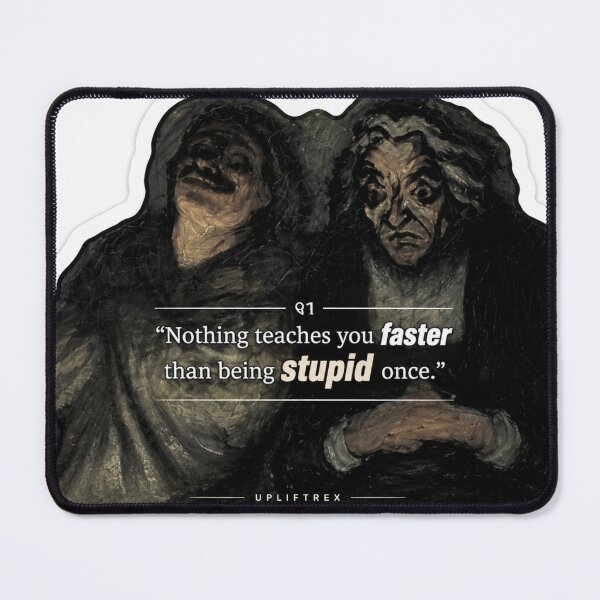 Item preview, Nothing Teaches You Faster – Dark Philosophy Quote Sticker designed and sold by Ashutoshwarade.