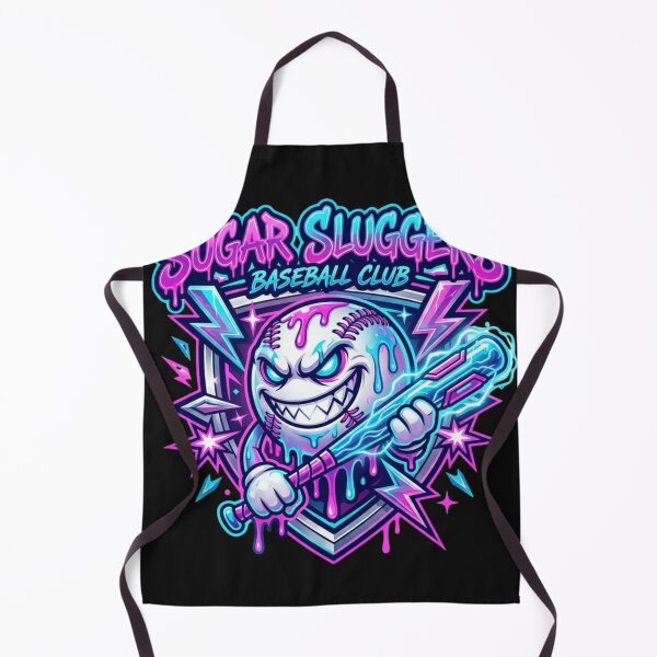 Item preview, Vibrant Baseball Character Graphic with Neon Bat designed and sold by cassidyu.