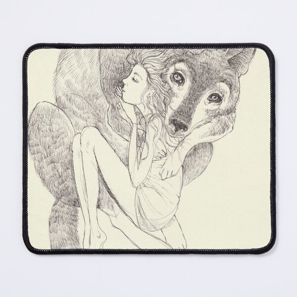 Item preview, girl and the grey wolf designed and sold by alexandra frank.