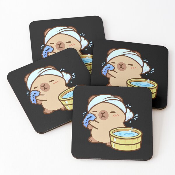 Item preview, Relaxing Capybara Spa Day designed and sold by VelvetDes.